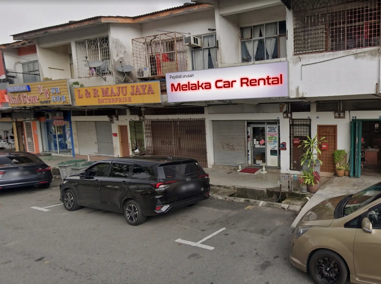 Melaka Car Rental pickup point at Taman Bukit Katil